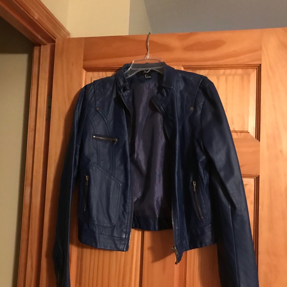 Faux leather jacket